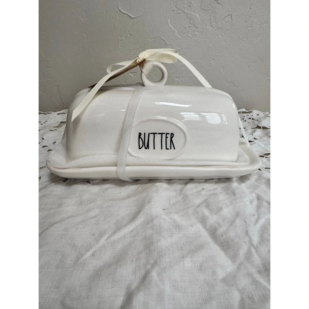 Rae Dunn BUTTER dish NWT 2026